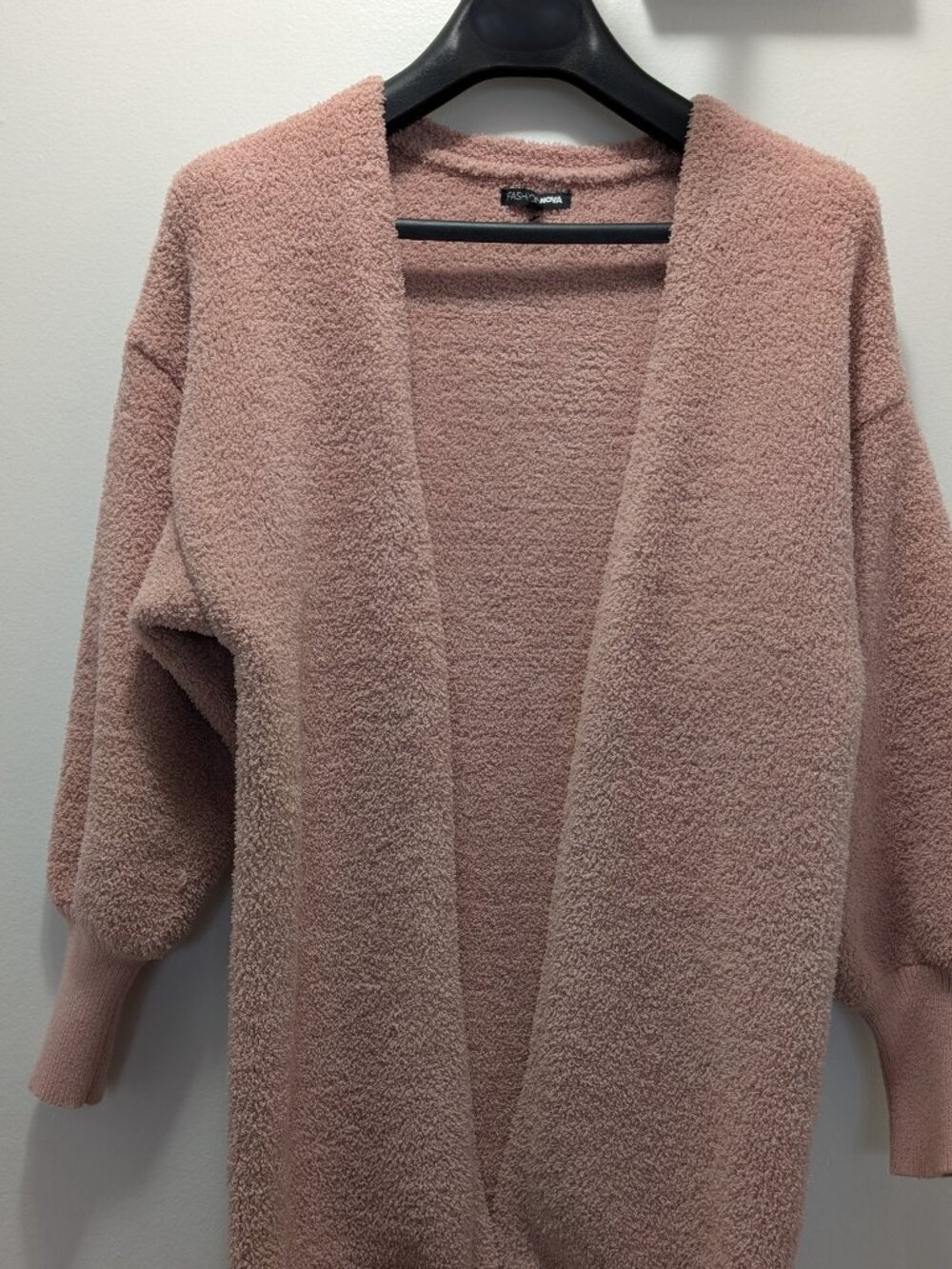 Fashion Nova Cardigan Dusty Pink Medium